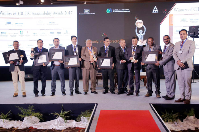 Ambuja notches up a perfect score – bags six prestigious accolades @ CII-ITC Sustainability Awards 2017